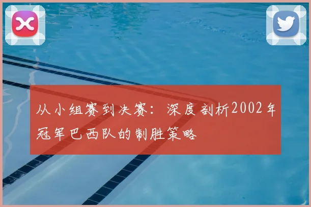 从小组赛到决赛：深度剖析2002年冠军巴西队的制胜策略