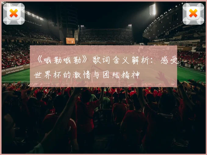 《哦勒哦勒》歌词含义解析：感受世界杯的激情与团结精神